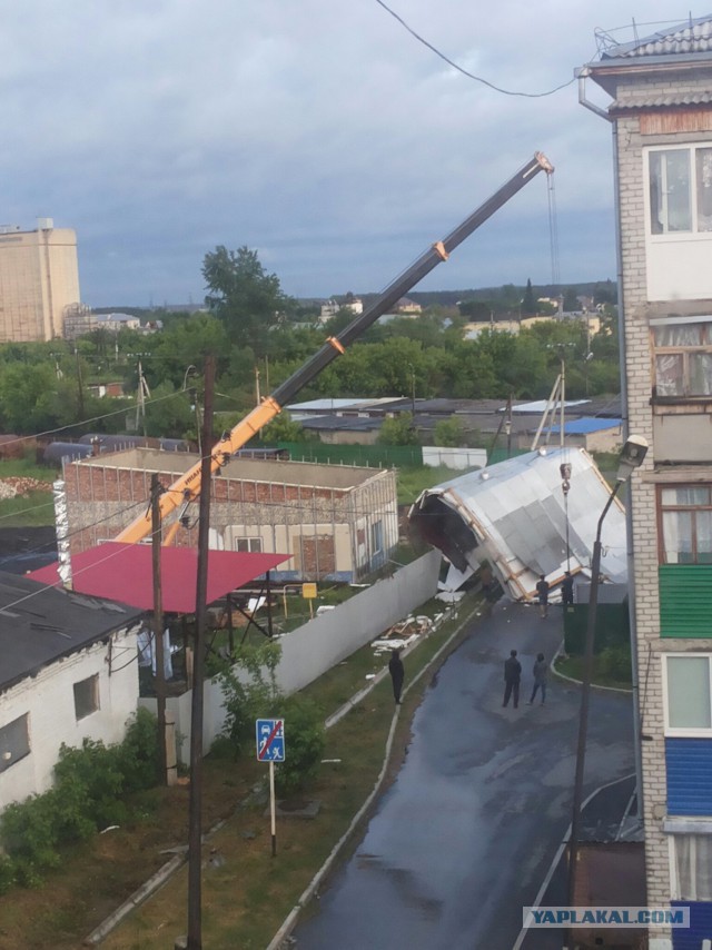 Последствия урагана на юге Тюменской области. Заводоуковск 18.06.2017