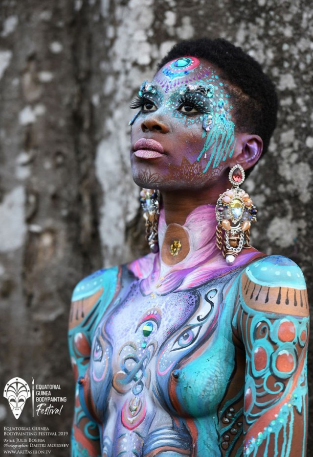 Яркие работы с фестиваля бодиарта в Экваториальной Гвинее