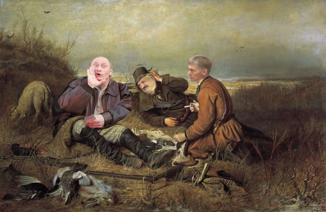 Фотожаба: Три соседа на привале