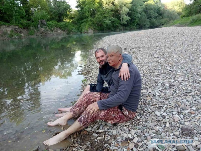 Фотожаба: С кумом на речке