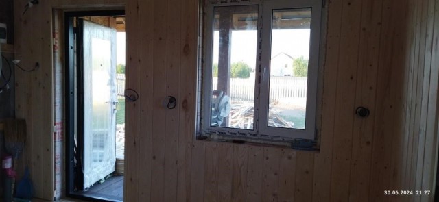 Дачный домик с баней часть 2