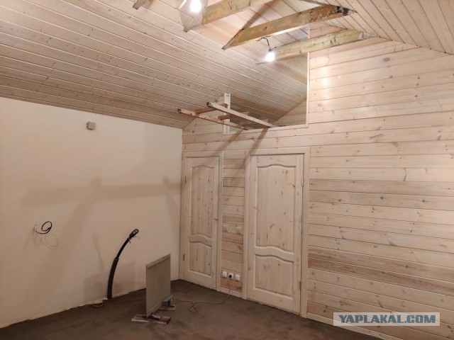 Строительство бани с комнатой отдыха ч.2