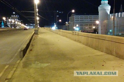 С места убийства Немцова