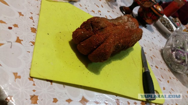Вяленая свиная шея.