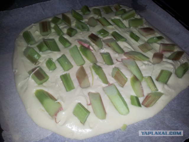 Пирог из Ревеня / кулинарный  этюд