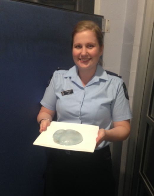 Австралиец принял мертвую медузу за грудной имплант и обратился в полицию