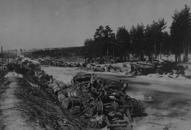 Результат работы нашей авиации (июнь 1944)
