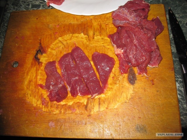 Говяжьи ребра, тушеные с яблоками!