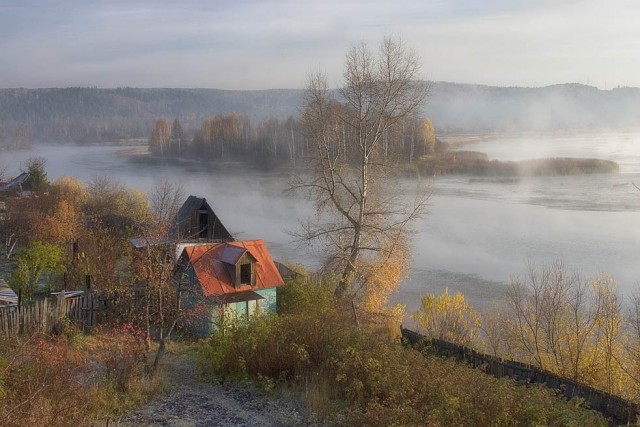 Поздняя осень деревня фото