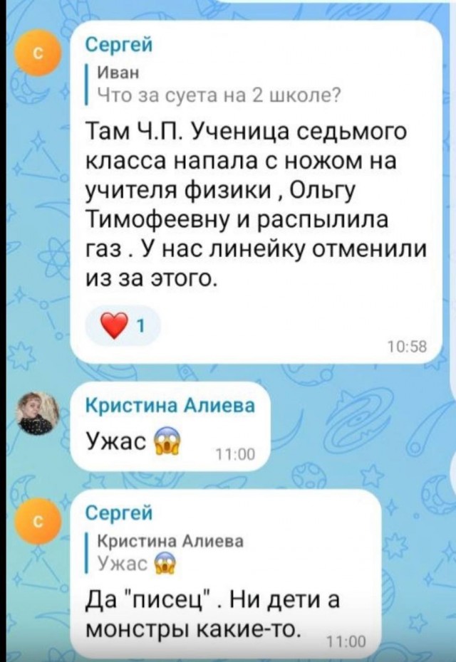 Семиклассница напала на учительницу прямо перед школьной линейкой в Канске