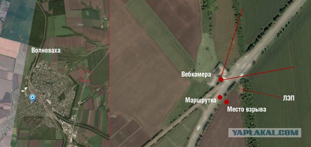 Видео разрыва градов.