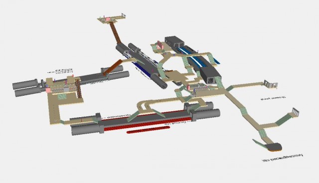 Модель Московского метро в 3D