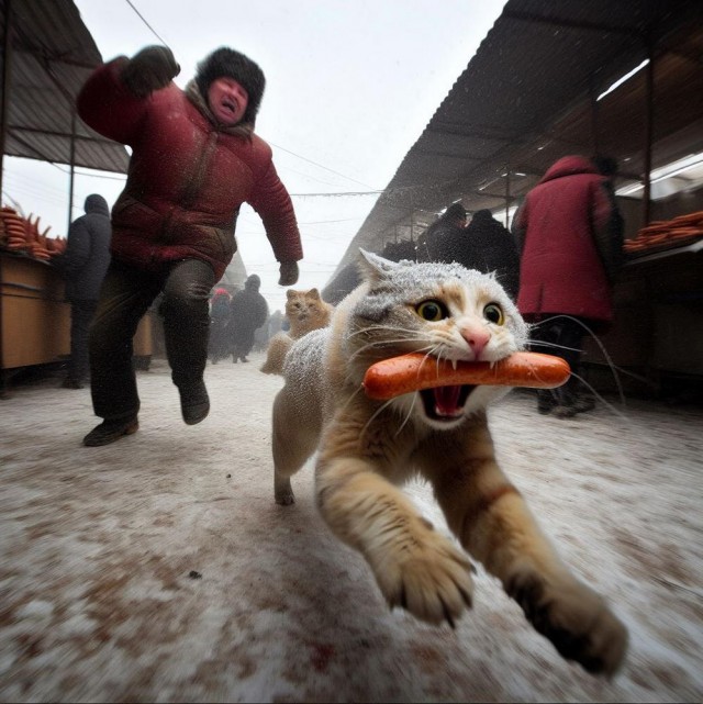 Удивительные приключения котиков в нейросети. К котовторнику