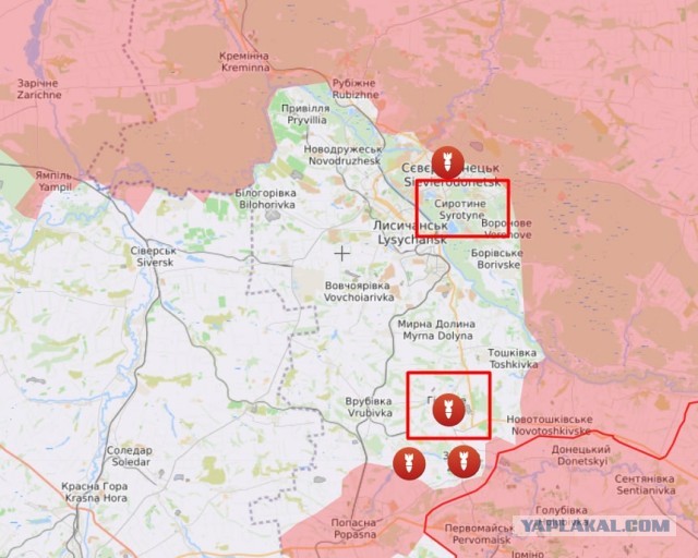 Около 16 тысяч солдат ВСУ попали в "котел" под Северодонецком и Лисичанском