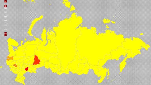 Яндекс: Популярность слова на карте