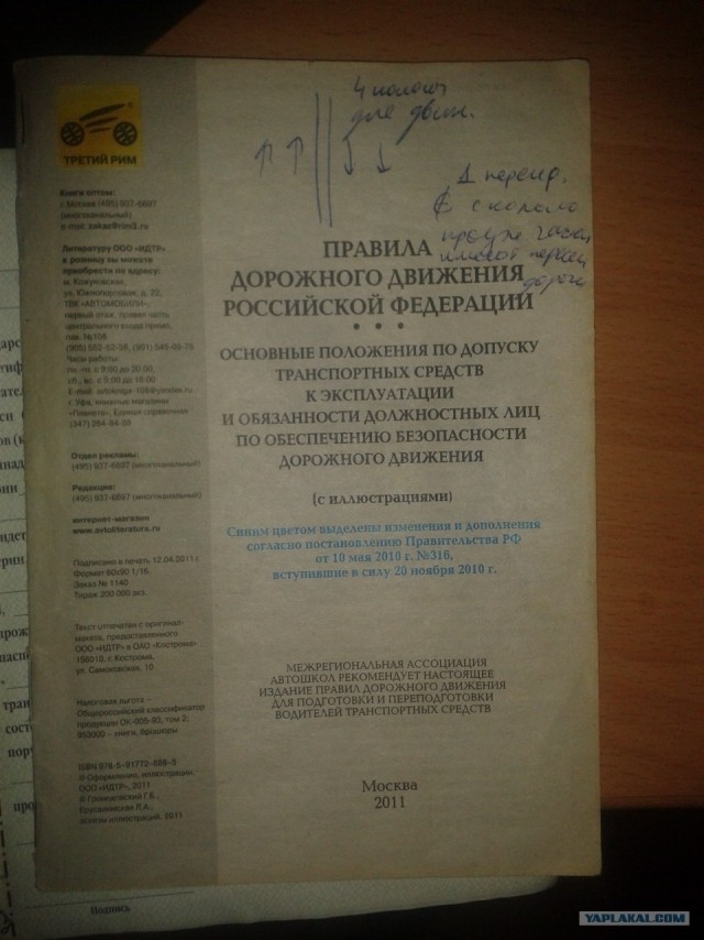 Тест на знание ПДД