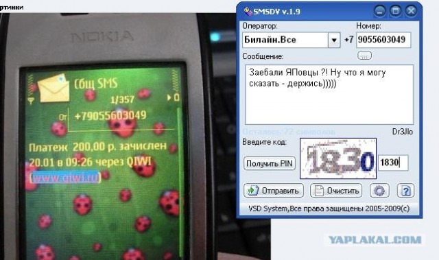 Как разводят по смс