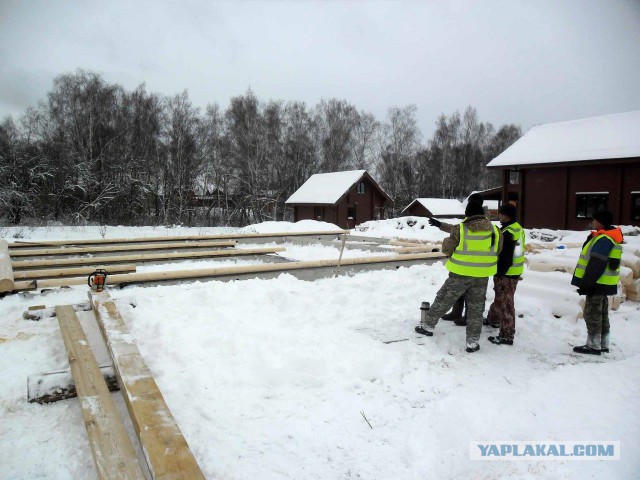 Строительство дома на даче