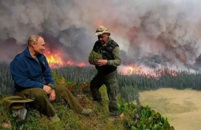 Путин с Шойгу воссоздали кадр из Горбатой горы и другие шутки пользователей