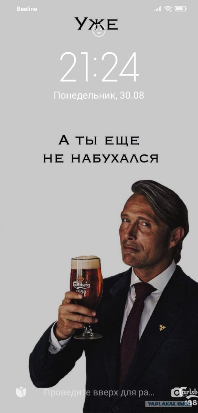 У кого что стоит на заставке телефона?