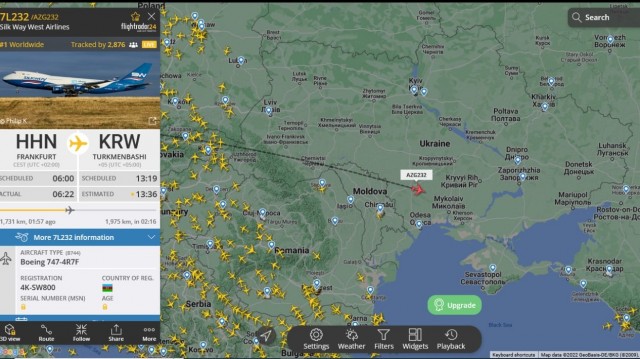 Тем временем над Украиной ...