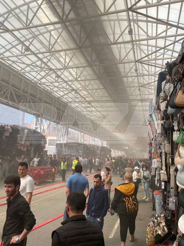 На московском рынке «Садовод» пожар