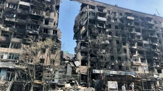 То, что осталось от Антоновского моста через Днепр в Херсонской области
