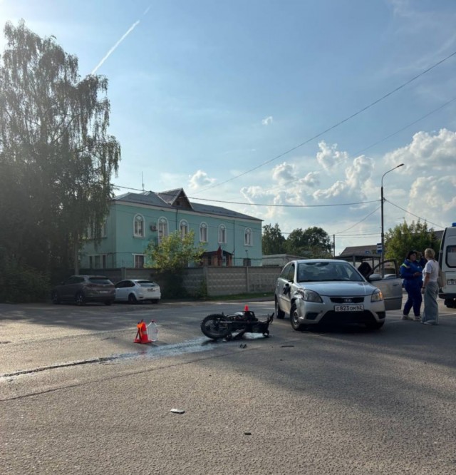 ДТП в Ногинске - питбайк столкунулся с автобусом