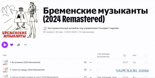 Про "Бременских музыкантов"
