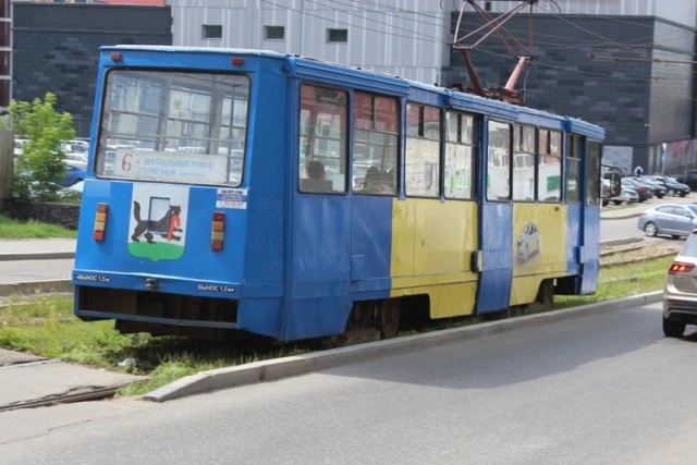 Трамвай в Воронеже*⁠⁠