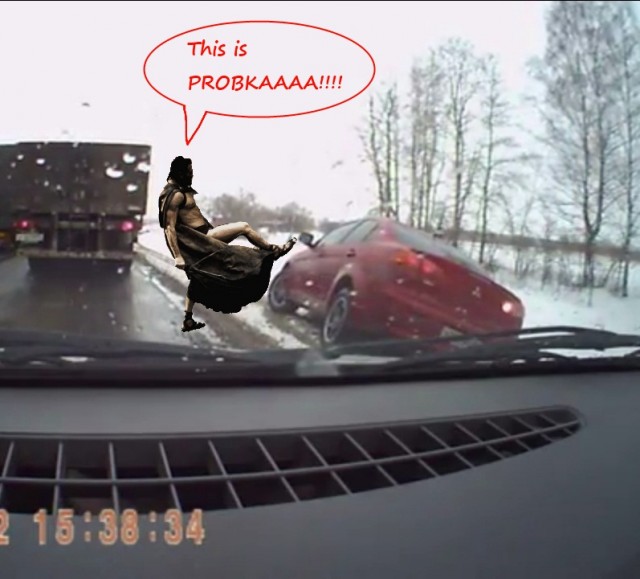 Хотел объехать пробку? Жди трактор!