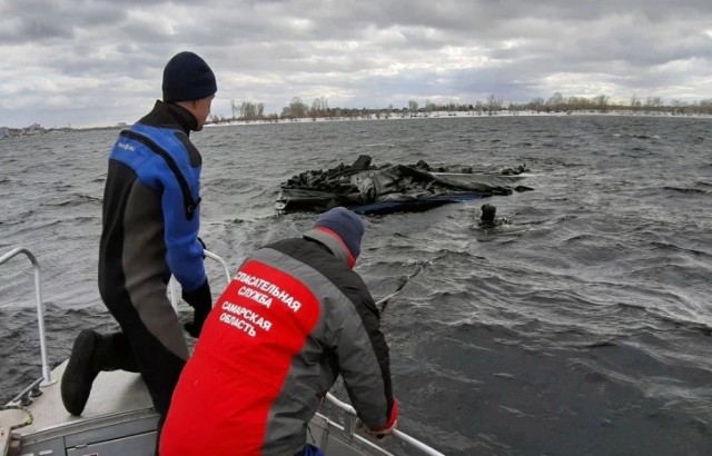 Первые кадры с места крушения судна на воздушной подушке на Волге в черте Самары