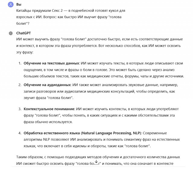Китайцы придумали Секс 2 — в поднебесной готовят готовят кукол для взрослых с ИИ