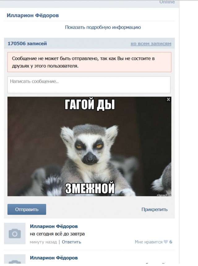 Нечто в соцсети.