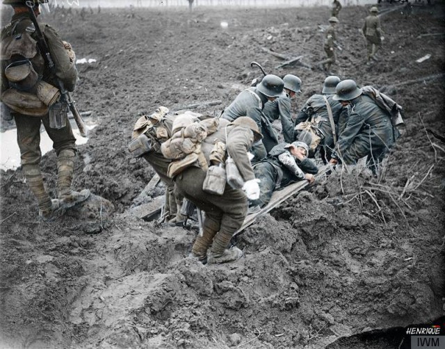 Раскрашенные фото Первой мировой
