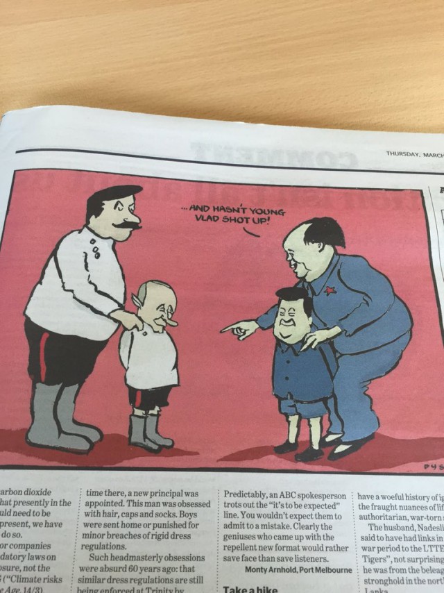Выборы в России в западной карикатуре