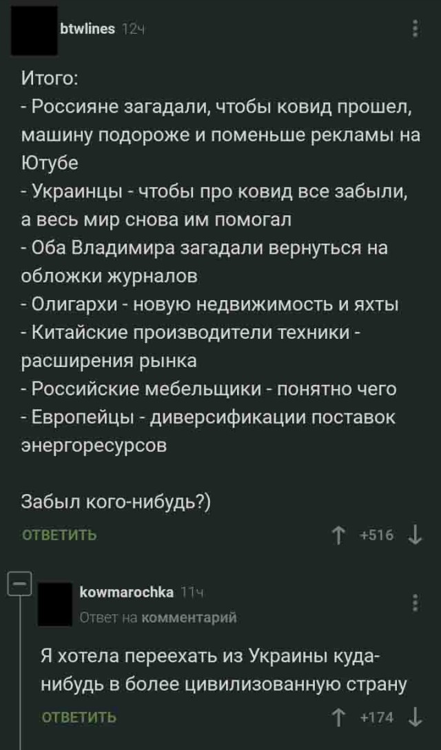 Чернота на среду, дорогие деграданты (облегченная версия)