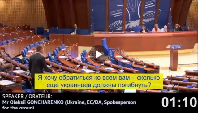 Речь Гончаренко в ПАСЕ
