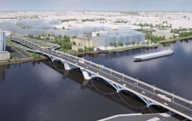 24 декабря в Петербурге начнётся строительство Большого Смоленского моста через Неву