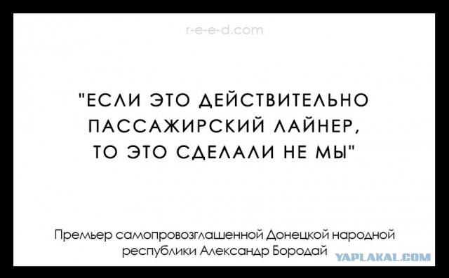 На Украине рухнул Боинг-777 малайзийских авиалиний