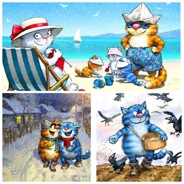 Коты минской художницы Ирины Зенюк