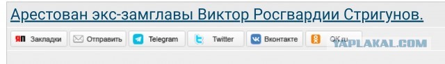 Арестован экс-замглавы Росгвардии Виктор Стригунов.