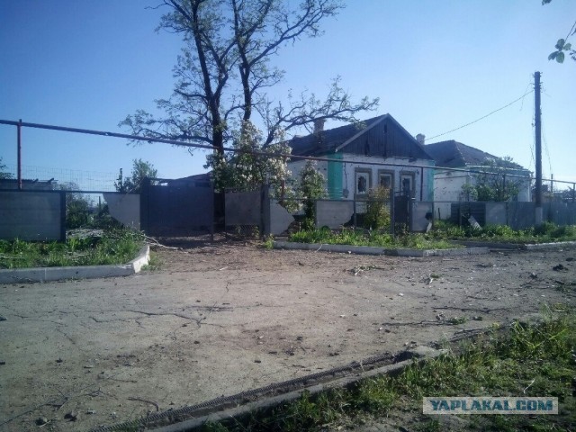 Село Широкино после боев.