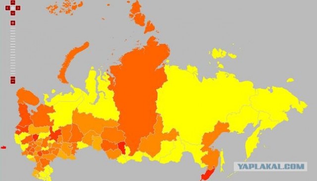 Яндекс: Популярность слова на карте