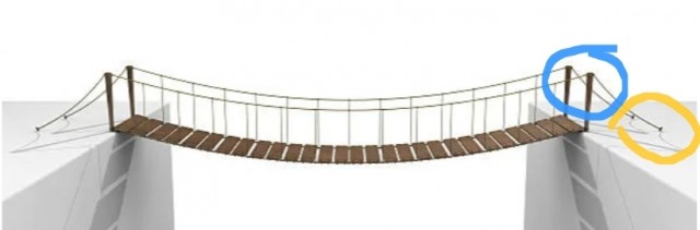 Сегодня в Тарусе упал мост, который построили год назад