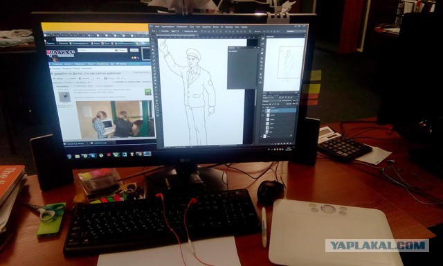 А давайте по фотке, кто как сейчас работает