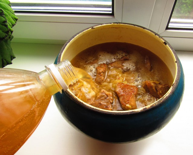 Тавранчук, мясо в квасе