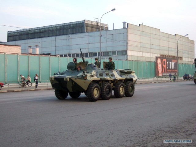 Танки в городе! Репетиция парада победы