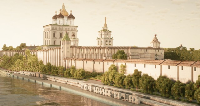 Псков в Minecraft