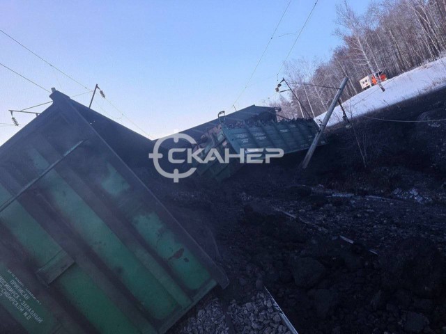 Сход вагонов в Амурской области